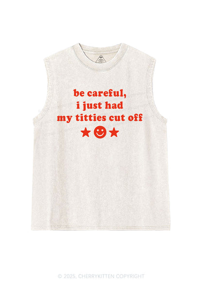Just Had Txtties Cut Off Pride Y2K Washed Muscle Tank Cherrykitten