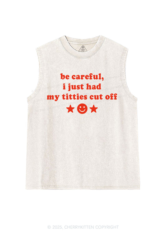 Just Had Txtties Cut Off Pride Y2K Washed Muscle Tank Cherrykitten