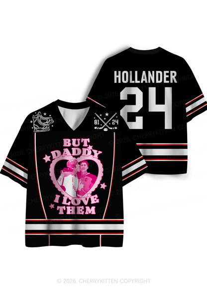 Black But Daddy I Love Them HR Y2K Sport Jersey Shirts Cherrykitten