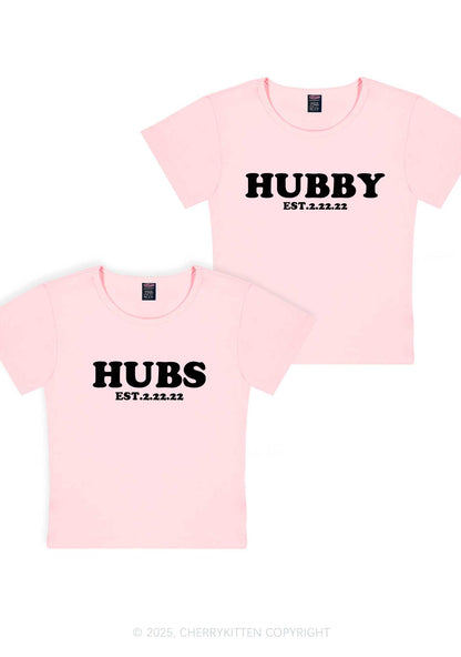 Hubs Hubby Y2K Valentine's Day Baby Tee Cherrykitten