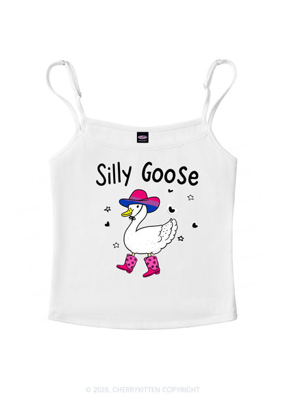 Silly Goose Bisexual Pride Y2K Spaghetti Strap Cami Cherrykitten