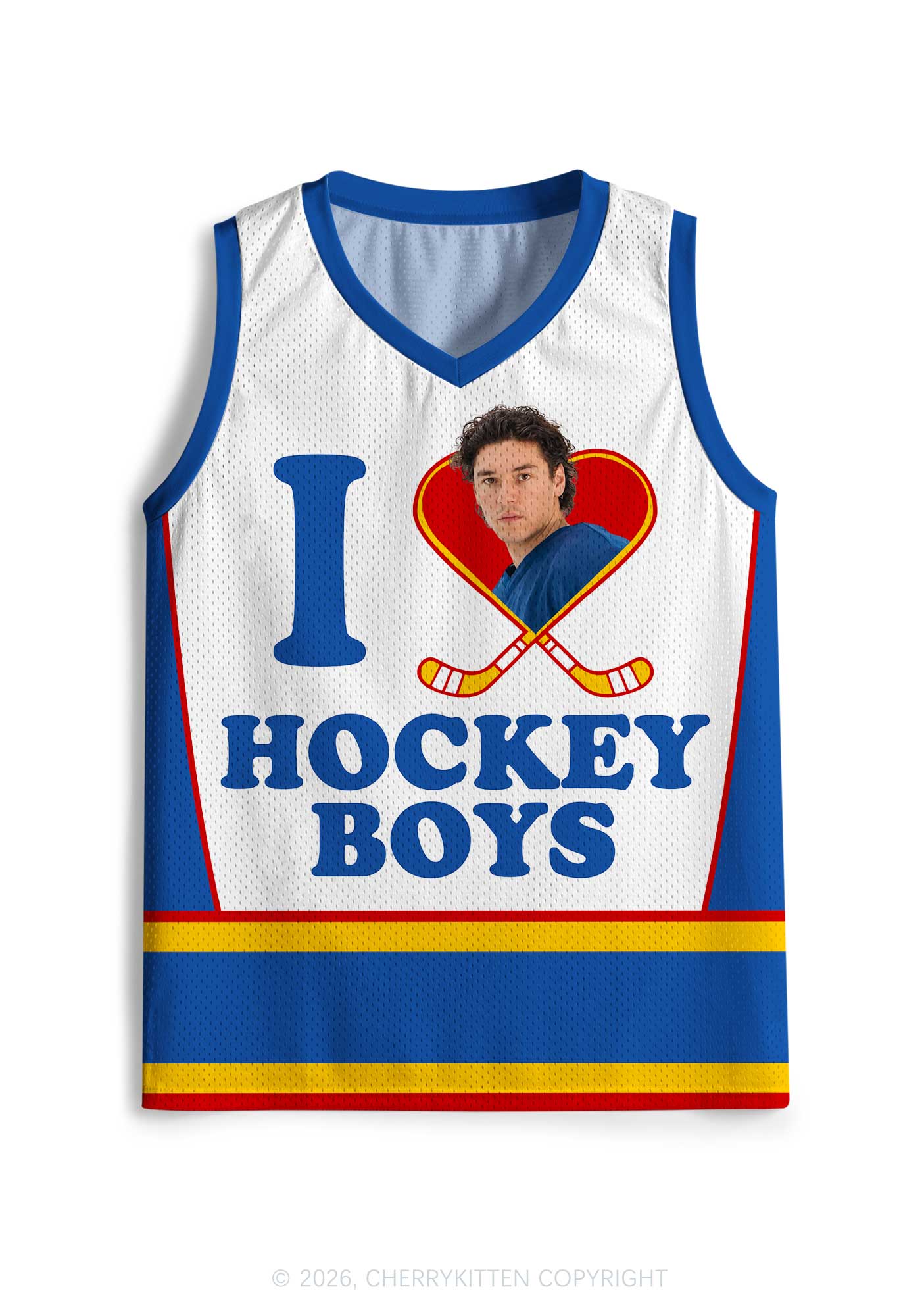 I Love Hockey Boy DL Y2K Sport Jersey Tank Cherrykitten
