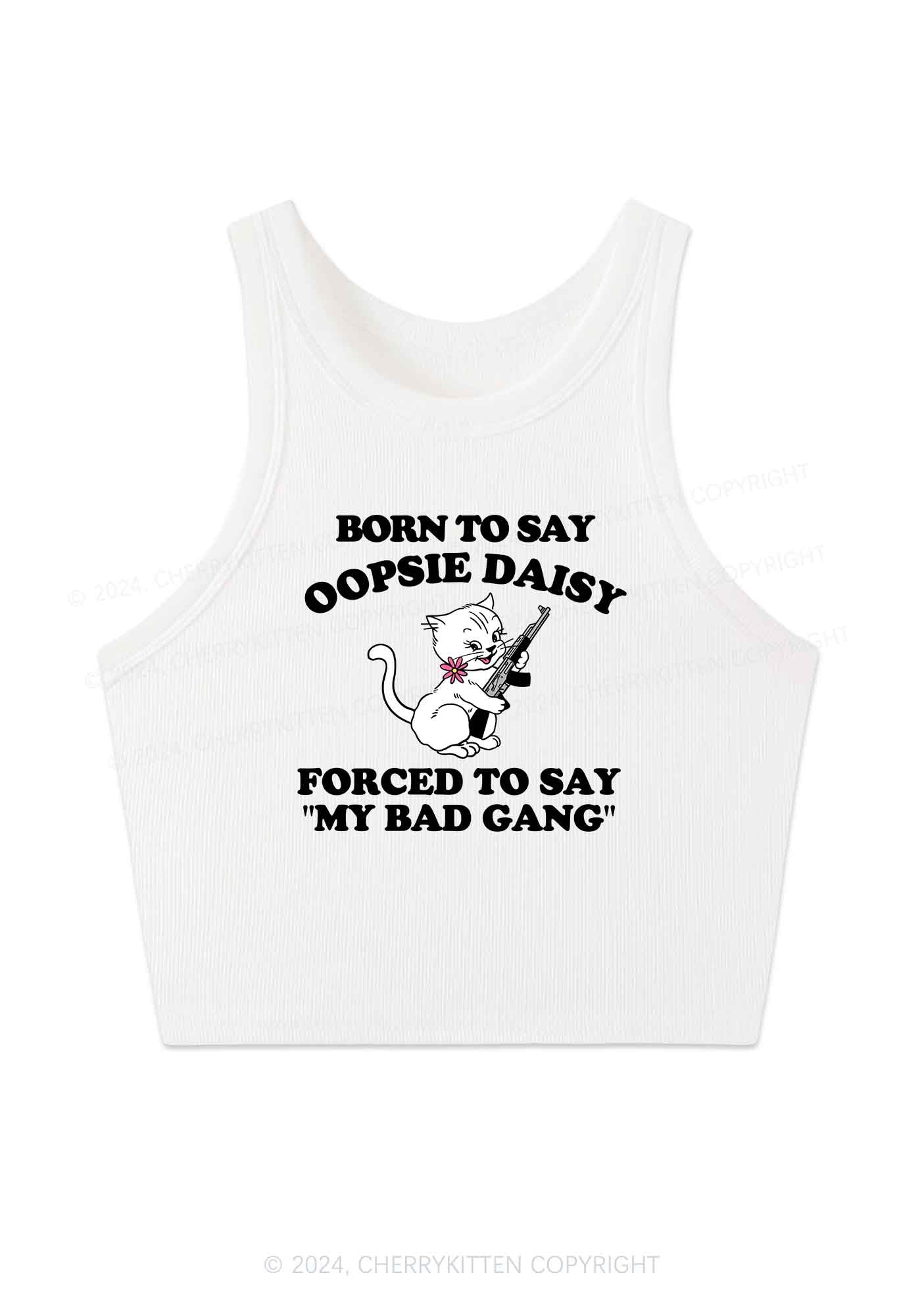 My Bad Gang Y2K Crop Tank Top Cherrykitten