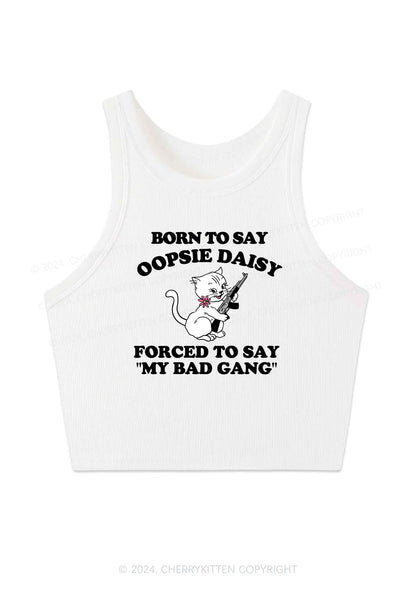 My Bad Gang Y2K Crop Tank Top Cherrykitten