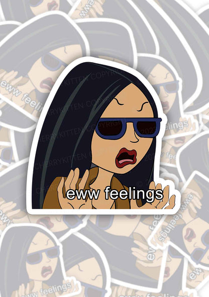 Eww Feelings 1Pc Y2K Sticker Cherrykitten