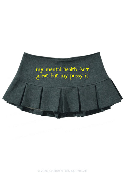 Great Mental Health Y2K Mini Pleated Skirts Cherrykitten