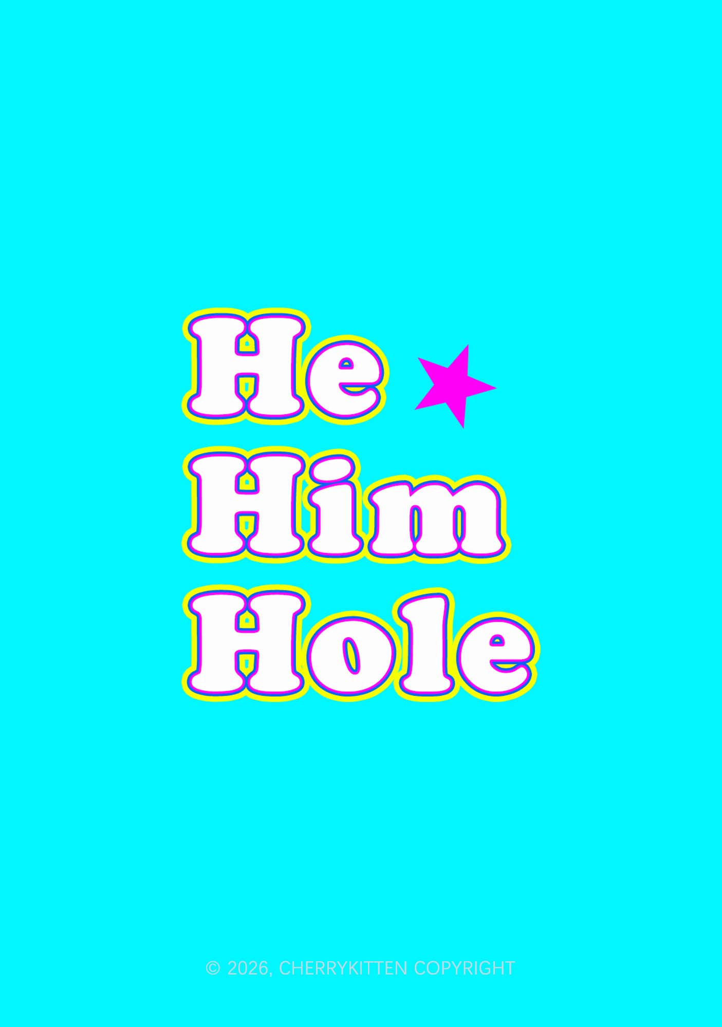 He Him Hole Pride 1Pc Y2K Pin Badge Cherrykitten