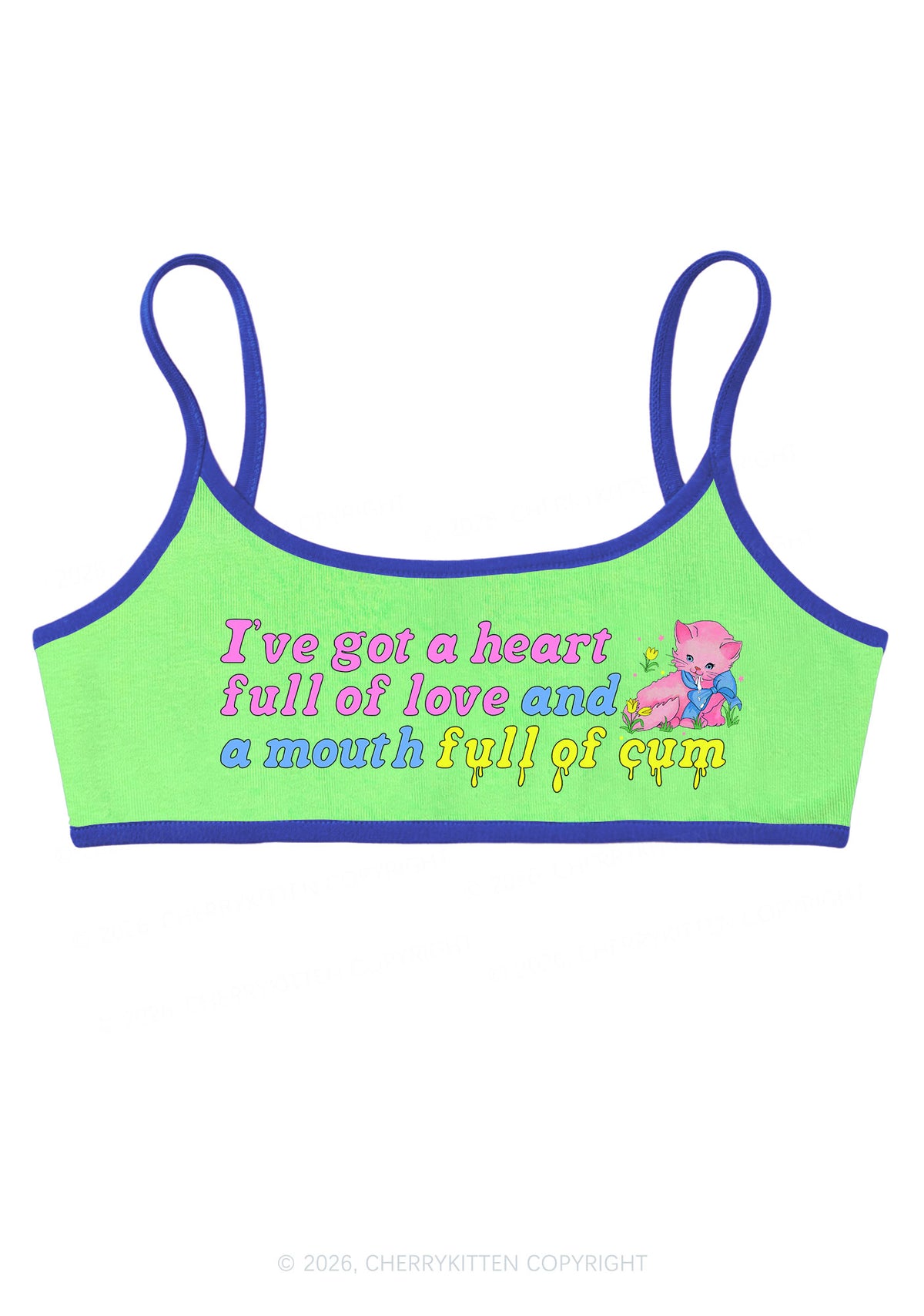 Heart Full Of Love Y2K Super Crop Cami Cherrykitten