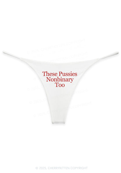 Puxxy Nonbinary Too Y2K Bikini String Thong Cherrykitten