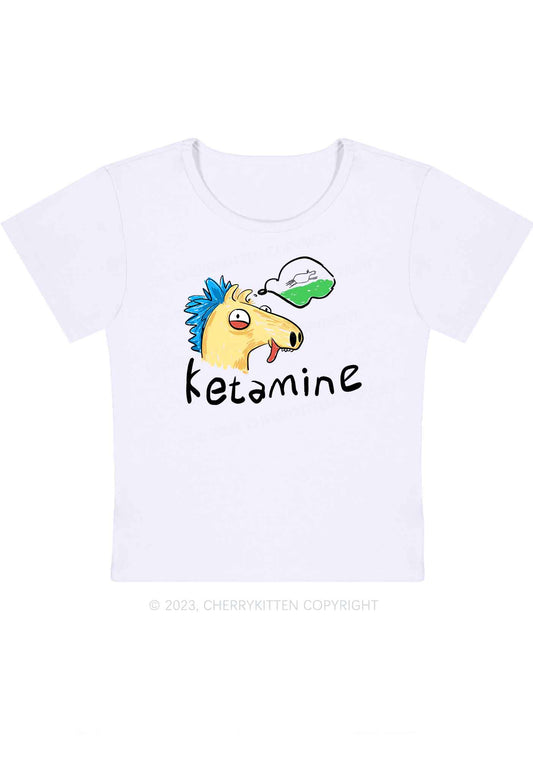 Naughty Pony Y2K Baby Tee Cherrykitten