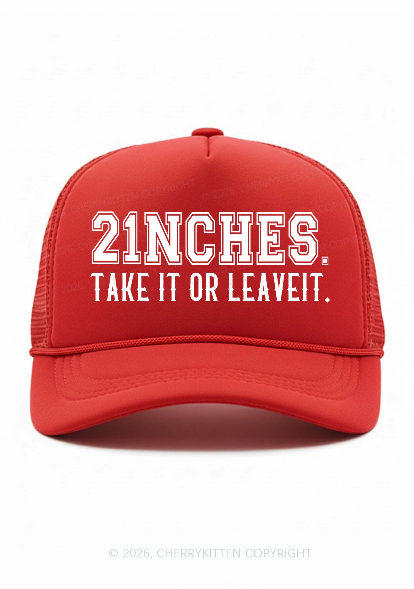 Take It Or Leave It Y2K Trucker Hat Cherrykitten