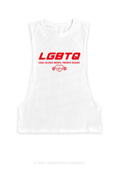 LGBTQ Heart Pride Y2K Men Muscle Side Cutoff Tank Top Cherrykitten