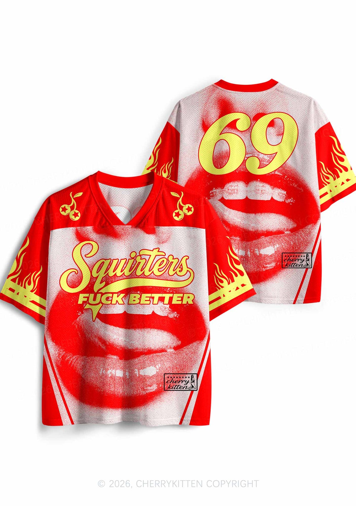 Squirters Fxxk Better Y2K Sport Jersey Shirts Cherrykitten