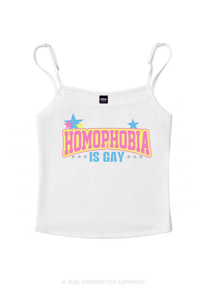 Homophobia Is Gay Pride Y2K Spaghetti Strap Cami Cherrykitten