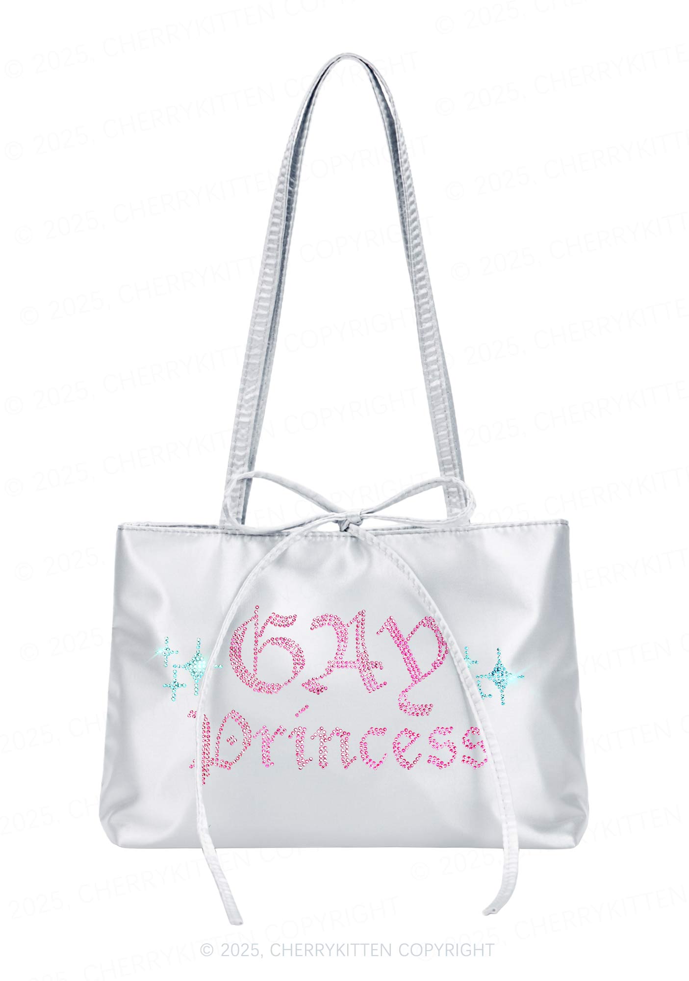 Rhinestone Gay Princess Y2K Satin Bags Cherrykitten