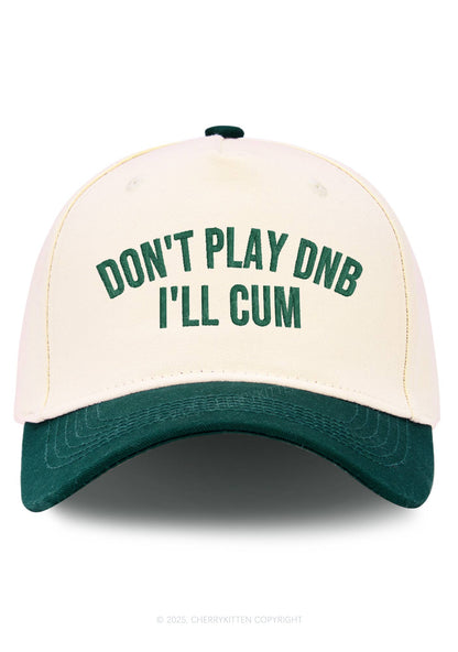Embroidered Dont Play DNB Y2K Color Block Baseball Cap Cherrykitten