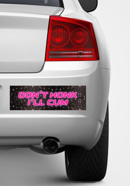 Don't Honk Y2K Car Bumper Magnet Cherrykitten