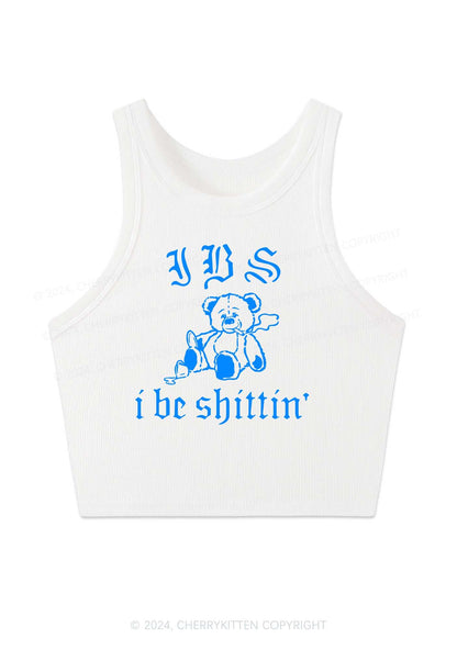 I Be Shitting Y2K Crop Tank Top Cherrykitten