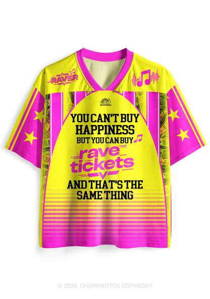 Rave Tickets Y2K Sport Jersey Shirts Cherrykitten