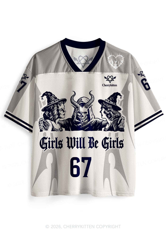 Halloween Witch Girl Y2K Sport Jersey Shirts Cherrykitten