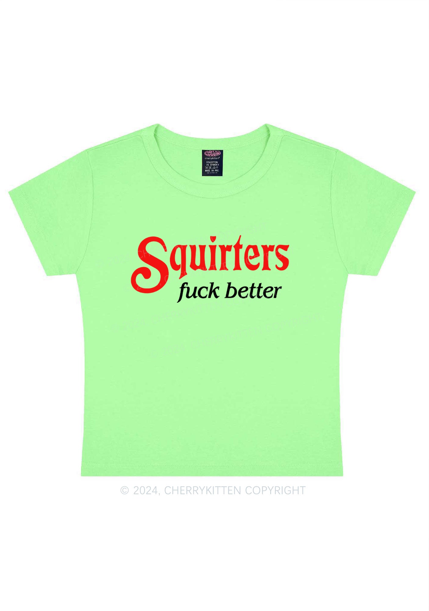 Squirters Fxxk Better Y2K Baby Tee Cherrykitten