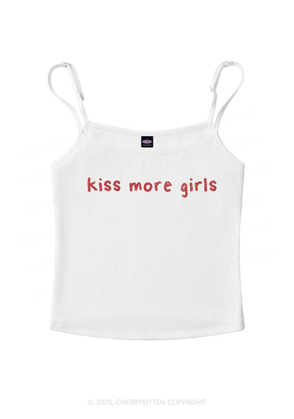 Kiss More Girls Pride Y2K Spaghetti Strap Cami Cherrykitten