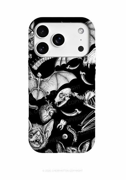Halloween Goth Animal Bone Skull Y2K Phone Case Cherrykitten