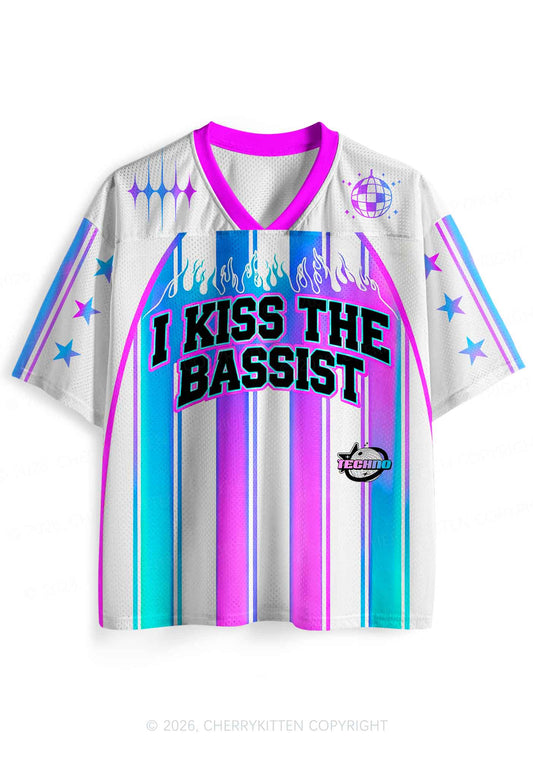 I Kiss The Bassist Y2K Sport Jersey Shirts Cherrykitten