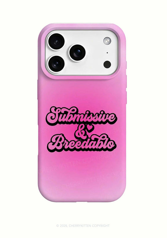Submissive And Breedable Y2K Phone Case Cherrykitten