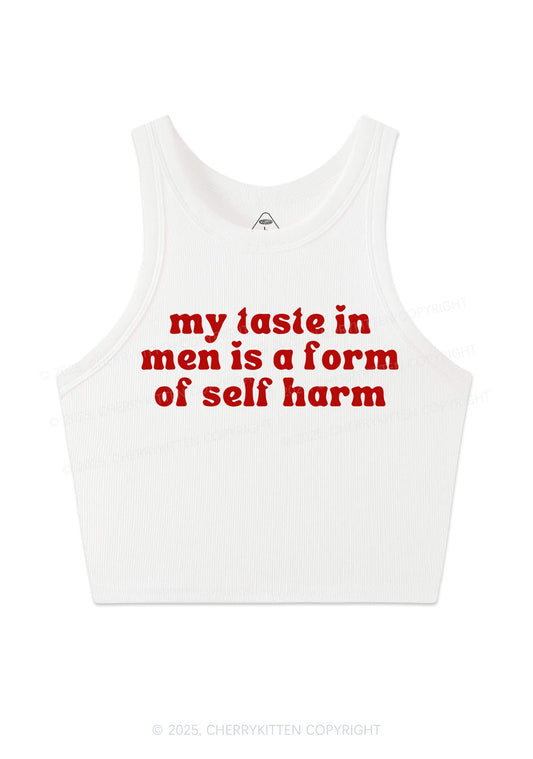 My Taste In Men Y2K Crop Tank Top Cherrykitten