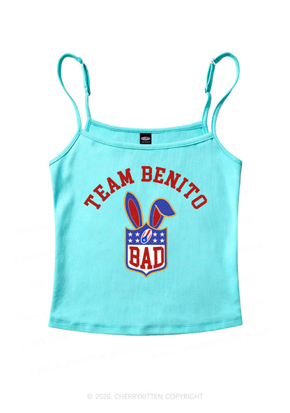 Pink Football Bunny Y2K Spaghetti Strap Cami Cherrykitten