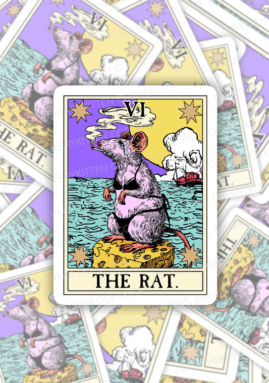 The Rat Smoking 1Pc Y2K Sticker Cherrykitten