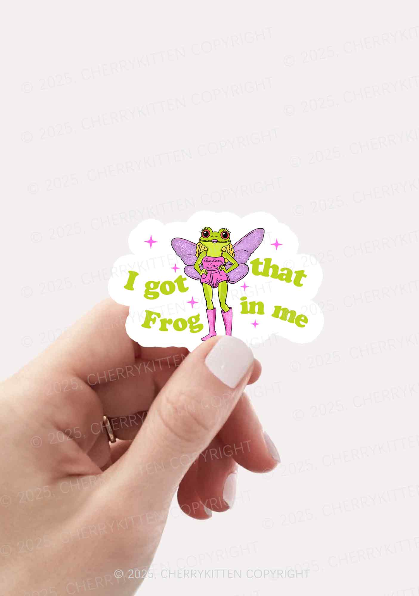 I Got That Frog 1Pc Y2K Sticker Cherrykitten