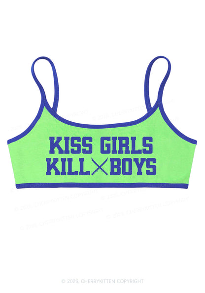 Kiss Girls Kill Boys Pride Y2K Super Crop Cami Cherrykitten