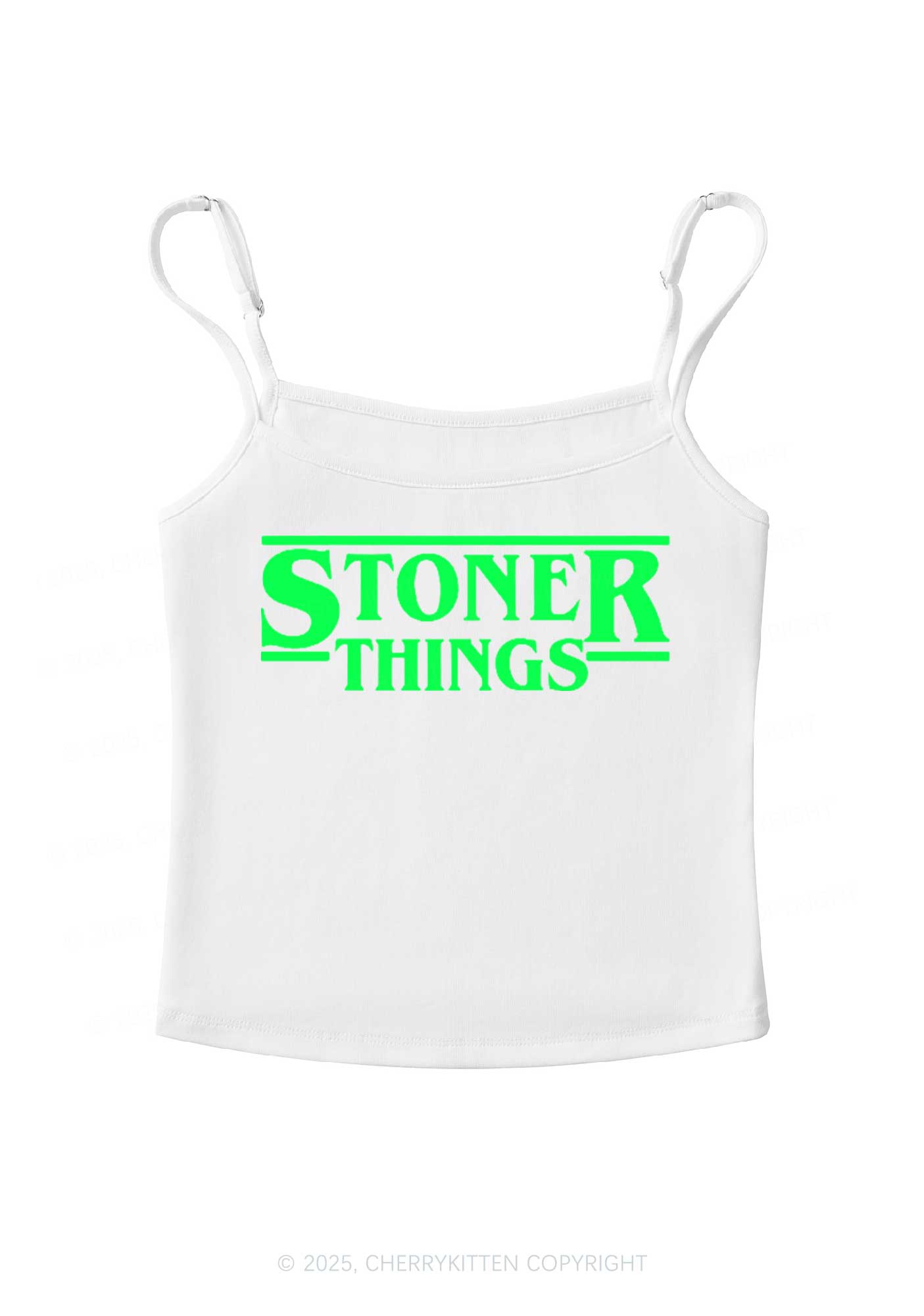 Stoner Things Y2K Spaghetti Strap Cami Cherrykitten