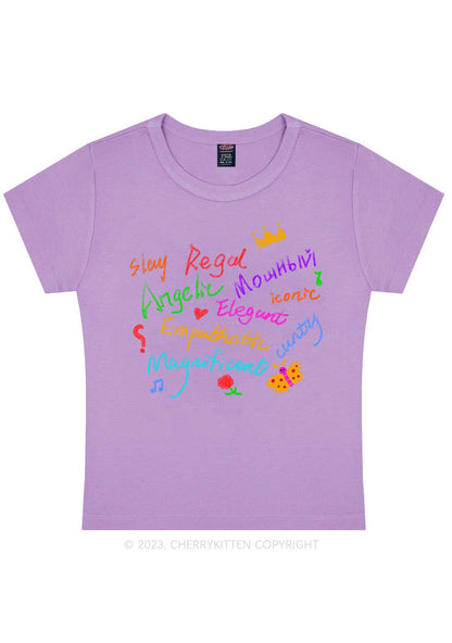 Curvy Angelic Slay Y2K Baby Tee Cherrykitten