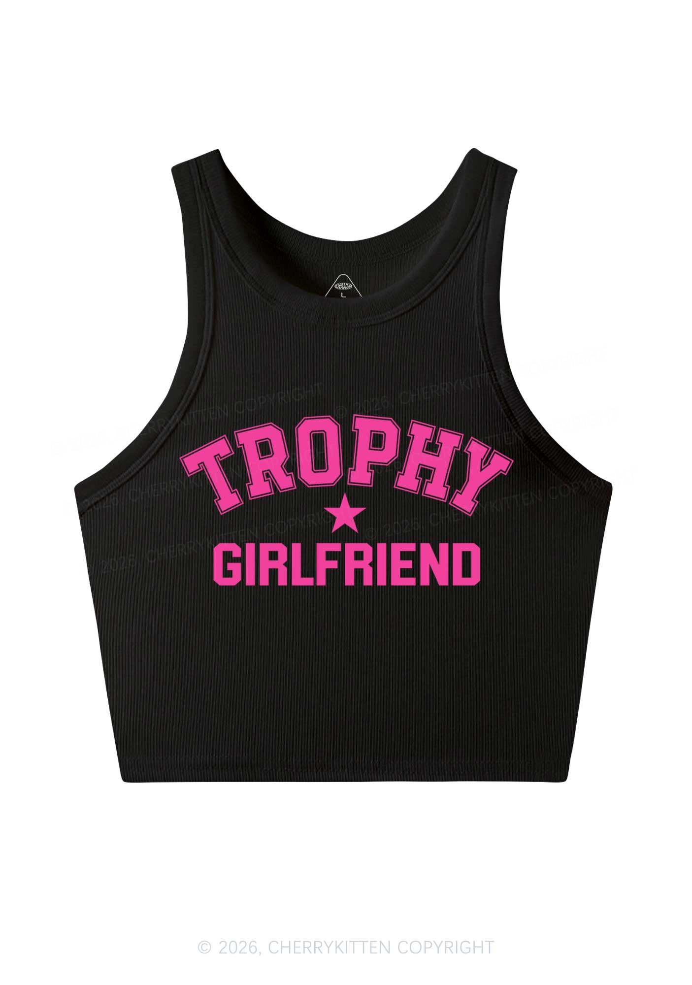 Trophy Girlfriend Y2K Crop Tank Top Cherrykitten