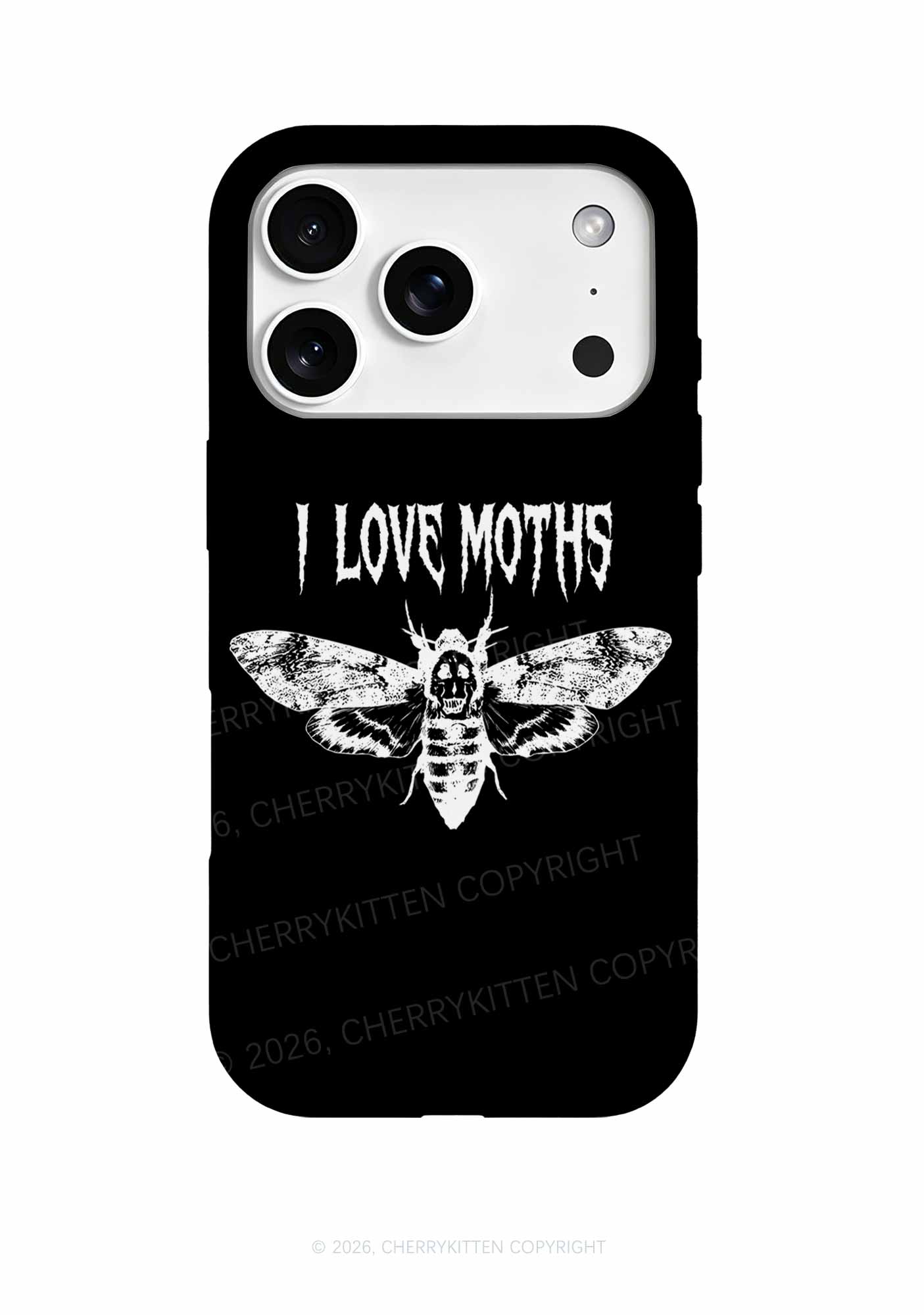 Halloween I Love Moths Y2K Phone Case Cherrykitten