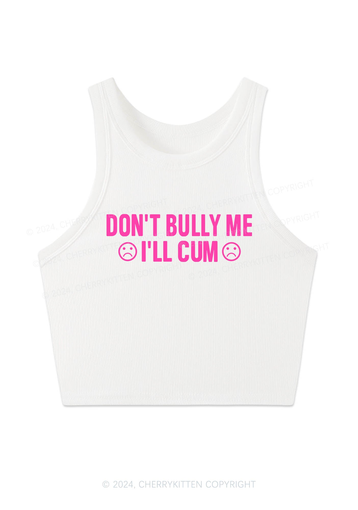 Don't Bully Me Y2K Crop Tank Top Cherrykitten