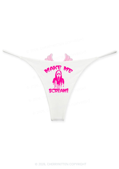 Halloween Make Me Scream Y2K Goth Angel Wings Bikini String Thong Cherrykitten