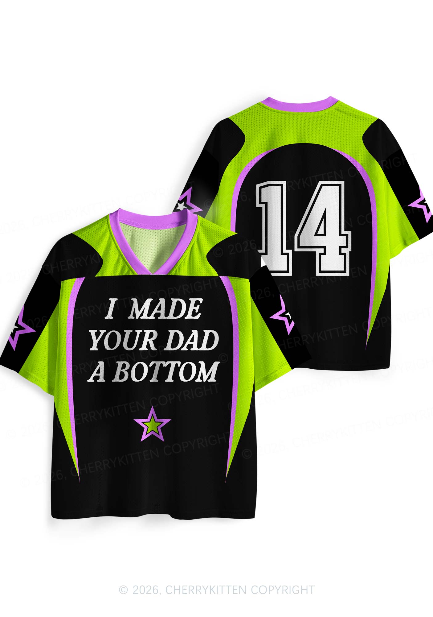 I Made Your Dad A Bottom Pride Y2K Sport Jersey Shirts Cherrykitten