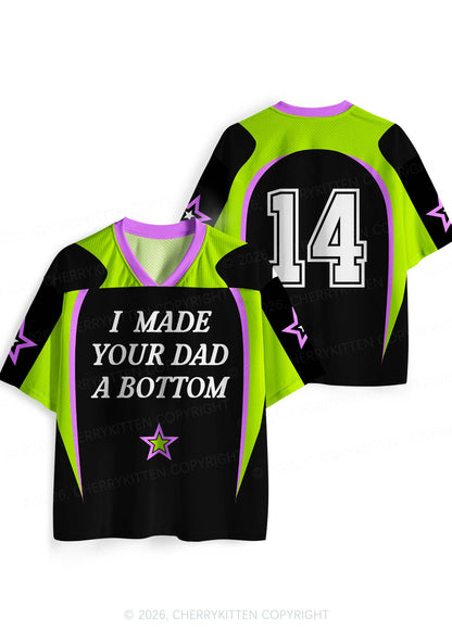 I Made Your Dad A Bottom Pride Y2K Sport Jersey Shirts Cherrykitten