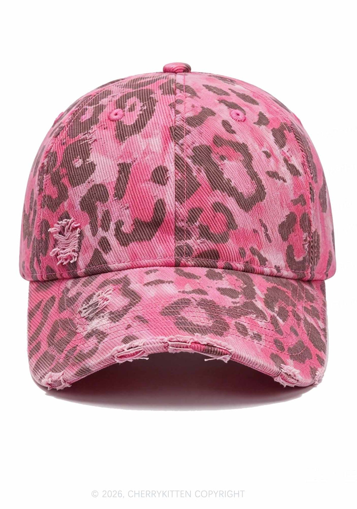 Pink Leopard Y2K Baseball Cap Cherrykitten