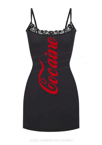 Special Cola Y2K Lace Slip Dress Cherrykitten