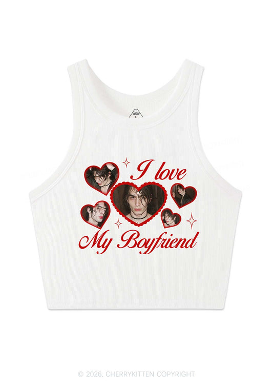 Custom Photo I Love My GF BF Valentine's Day Y2K Crop Tank Top Cherrykitten