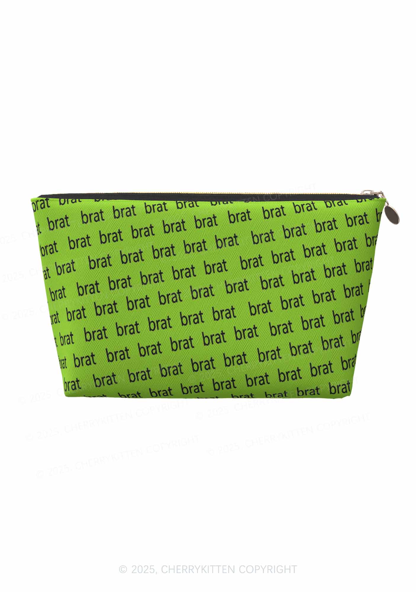 Green Brat Summer Y2K Leather Makeup Bag Cherrykitten