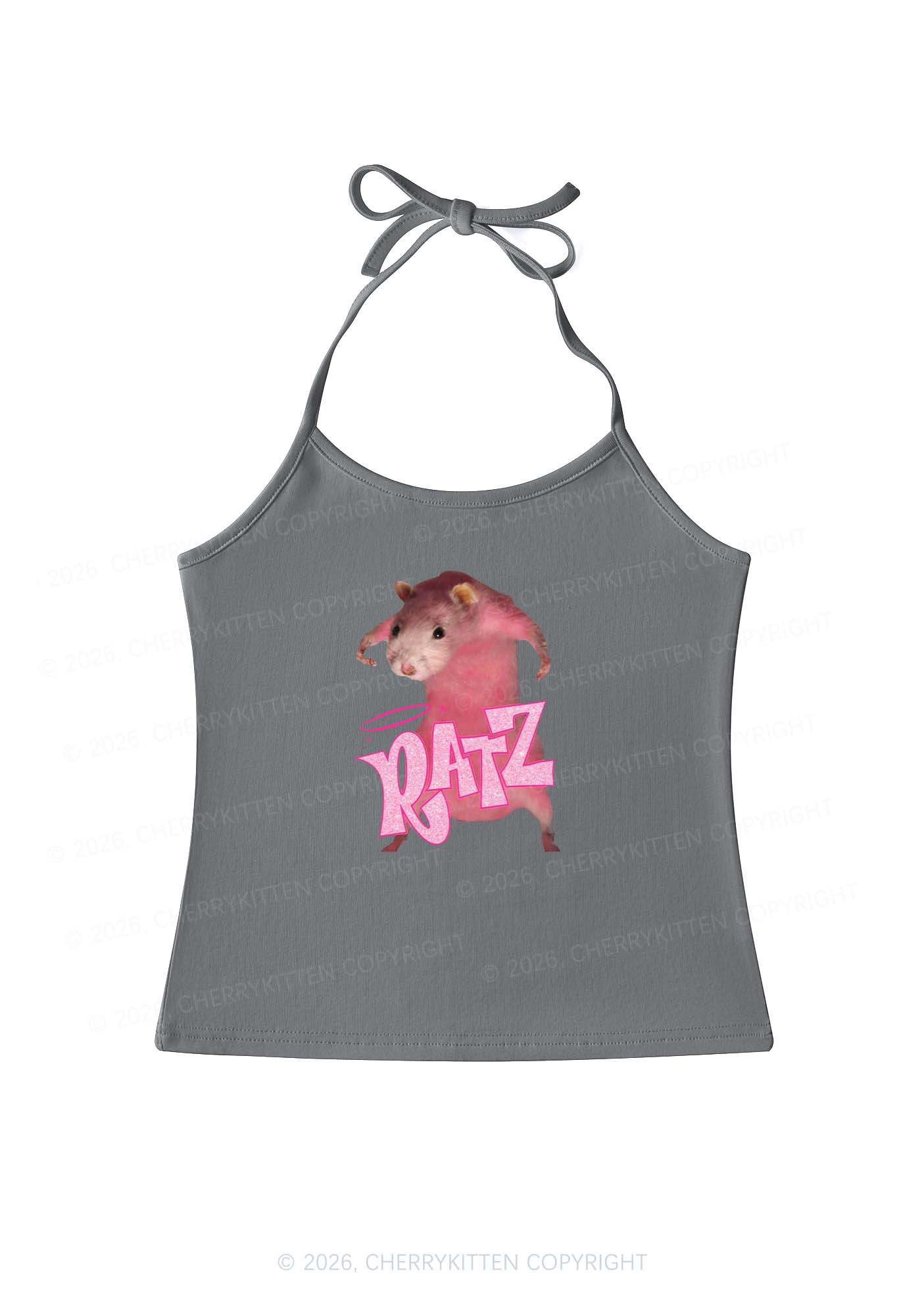 Pink Ratz Y2K Halter Neck Cami Cherrykitten