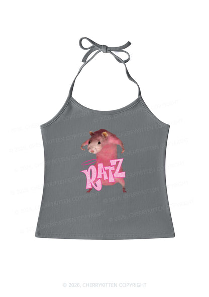 Pink Ratz Y2K Halter Neck Cami Cherrykitten