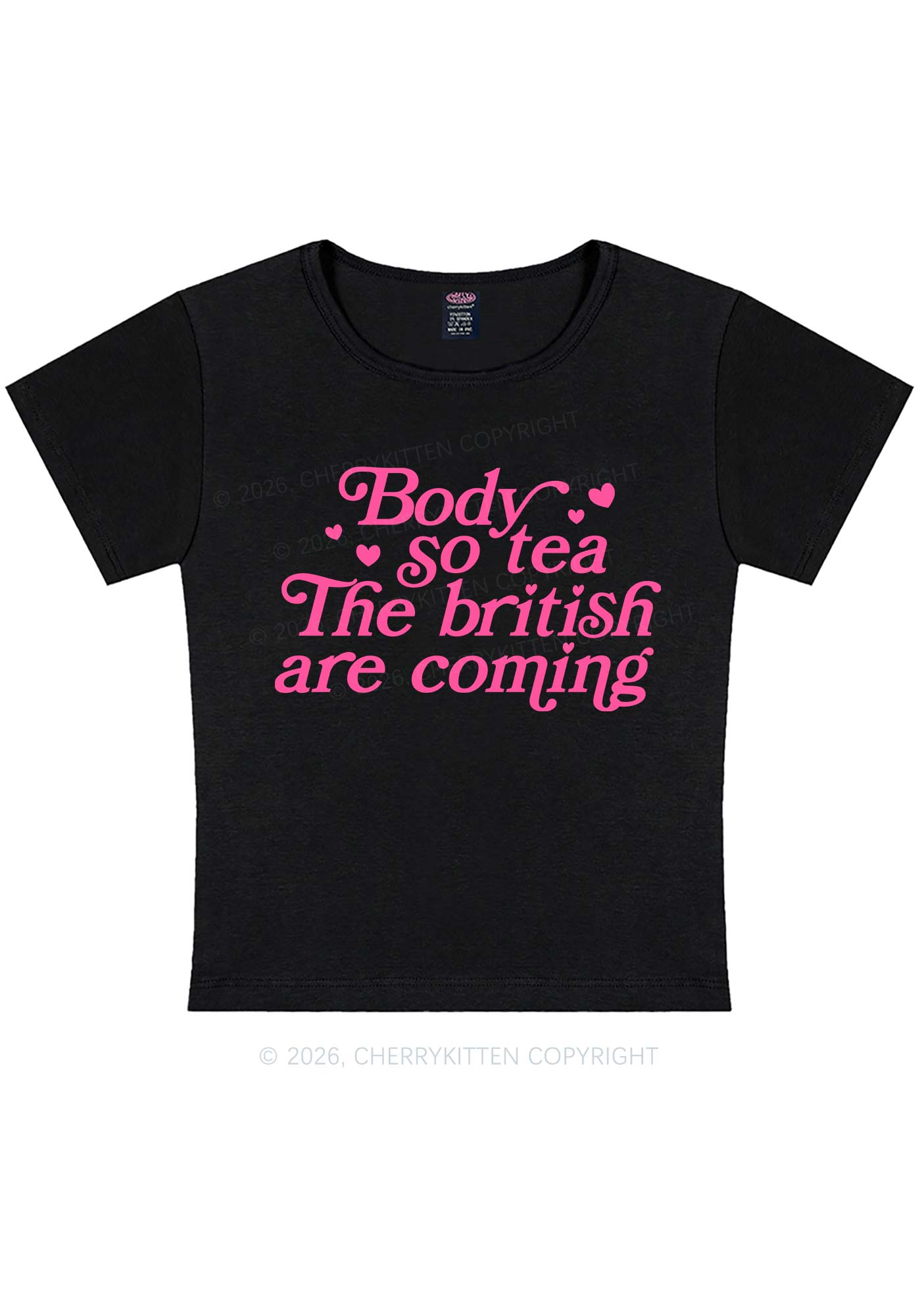 The British Are Coming Y2K Baby Tee Cherrykitten