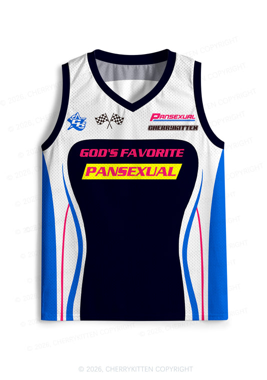 Gods Favorite Pansexual Pride Y2K Sport Jersey Tank Cherrykitten
